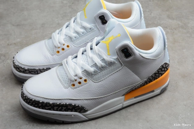 Kicked Out Shoe Store CK9246-108 AIR JORDAN (W) ORANGE 3 LASER RETRO 0723